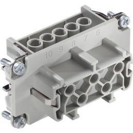 1 pcs - Epic Contact Heavy Duty Power Connector Module, 16A, Female, H-BE Series, 10 Contacts