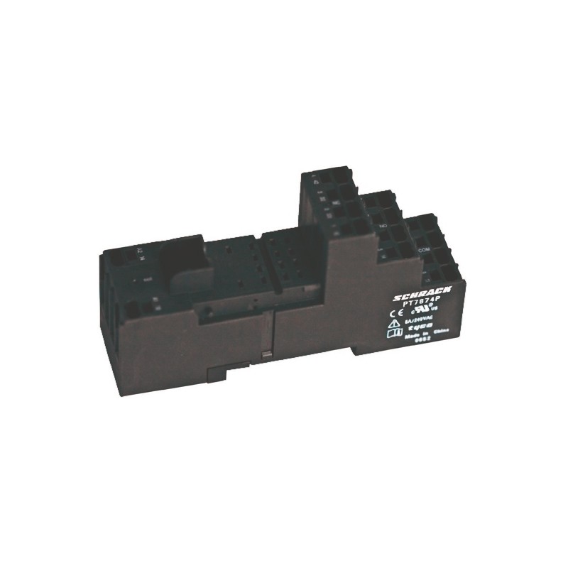 1 pcs - TE Connectivity 14 Pin 240V ac DIN Rail Relay Socket, for use with PT Series