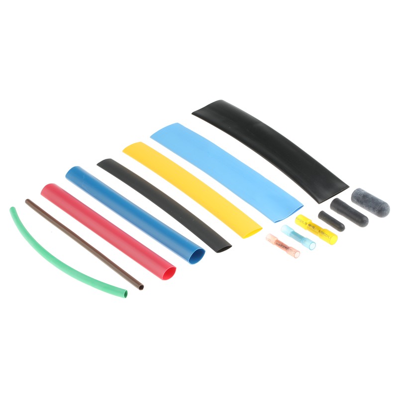 1 Kit - Alpha Wire Heat Shrink Tubing, Black Assortment Sleeve Dia. x Assortment Length, FIT-KIT Series