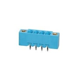 10 pcs : TBP02R2W-381-04BE - Pluggable Terminal Blocks Terminal block, pluggable, w screw lock, 3.81, receptical, 4 pole, blue