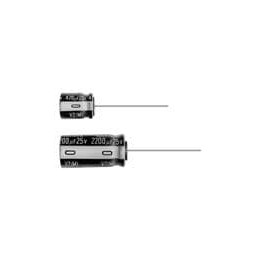 10 pcs : UVZ1E222MHD1TO - Aluminium Electrolytic Capacitors - Radial Leaded 2200uF 25 Volts 20%