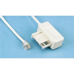 1 pcs - Decelect Female RJ11 to Male Telephone Extension Cable, 3m