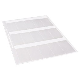 1 Pack of 2500 - HellermannTyton Helatag Transparent/White Cable Labels, 19.05mm Width, 44.5mm Height, 2500 Qty