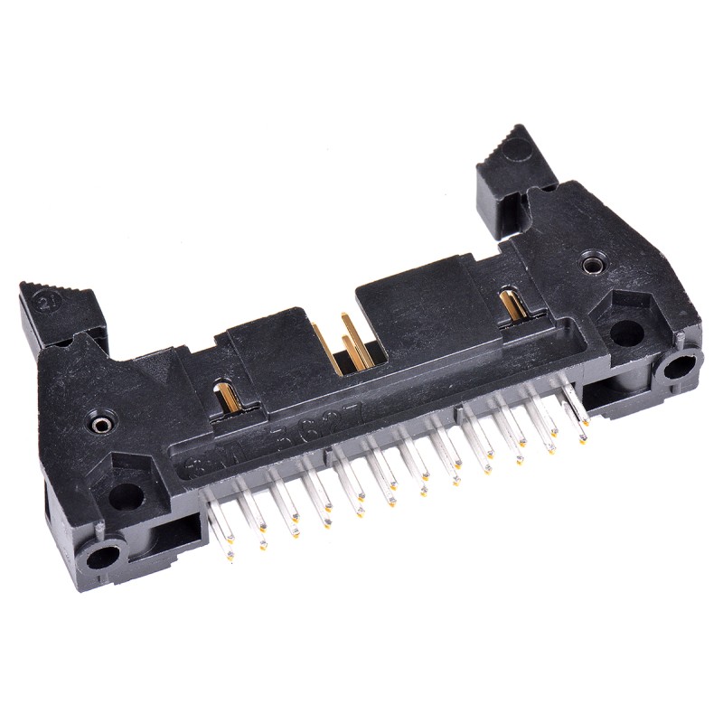 1 pcs - 3M 3000 Series Straight Through Hole PCB Header, 24 Contact(s), 2.54mm Pitch, 2 Row(s), Shrouded
