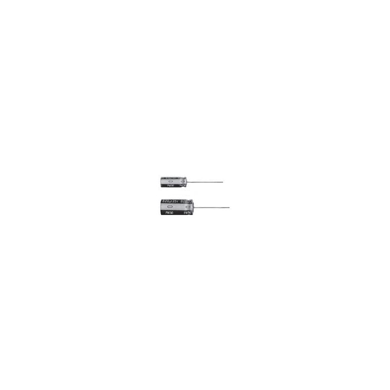 10 pcs : UPM0J222MHD6 - Aluminium Electrolytic Capacitors - Radial Leaded 6.3volts 2200uF AEC-Q200