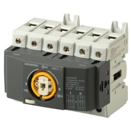 1 pcs - Socomec 3P Pole Isolator Switch - 63A Maximum Current, 28.4kW Power Rating, IP20
