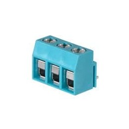 10 pcs : TB003V-500-P03BE - Fixed Terminal Blocks Terminal block, screw type, 5.00 , vertical, 3 poles, CUI Blue, Philip's head 