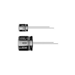 10 pcs : URZ2A221MHD - Aluminium Electrolytic Capacitors - Radial Leaded 100volts 220uF 20% 16X15 7.5LS