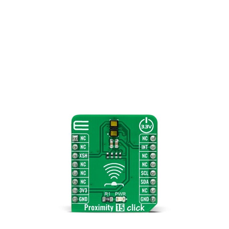 1 pcs - MikroElektronika Proximity 15 Click ToF Sensor Add On Board for VL53L1 mikroBUS socket
