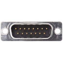 1 pcs - ITT Cannon D* 15 Way Panel Mount D-sub Connector Plug