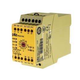 1 pcs - Pilz Dual-Channel Emergency Stop, Safety Switch/Interlock Safety Relay, 24V dc, 2 Safety Contacts