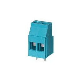 10 pcs : TB010-508-02BE - Fixed Terminal Blocks Terminal block, screw type, 5.08 , horizontal, 2 poles, CUI Blue, slotted screw,
