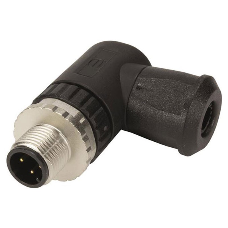 1 pcs - HARTING Circular Connector, 4 Contacts, Cable Mount, M8 Connector, Plug, Male, IP67, M8 Series