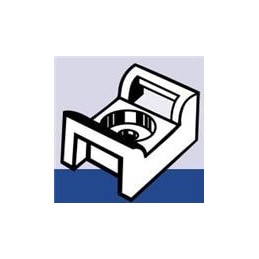 10 pcs : 10046 - Cable Tie Mounts CRADLE MNT H/D 10 21.84x15.75x9.4mm