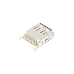 10 pcs : 690-004-260-013 - USB Connectors SINGLE JACK TYPE A GOLD FLASH VERTICAL