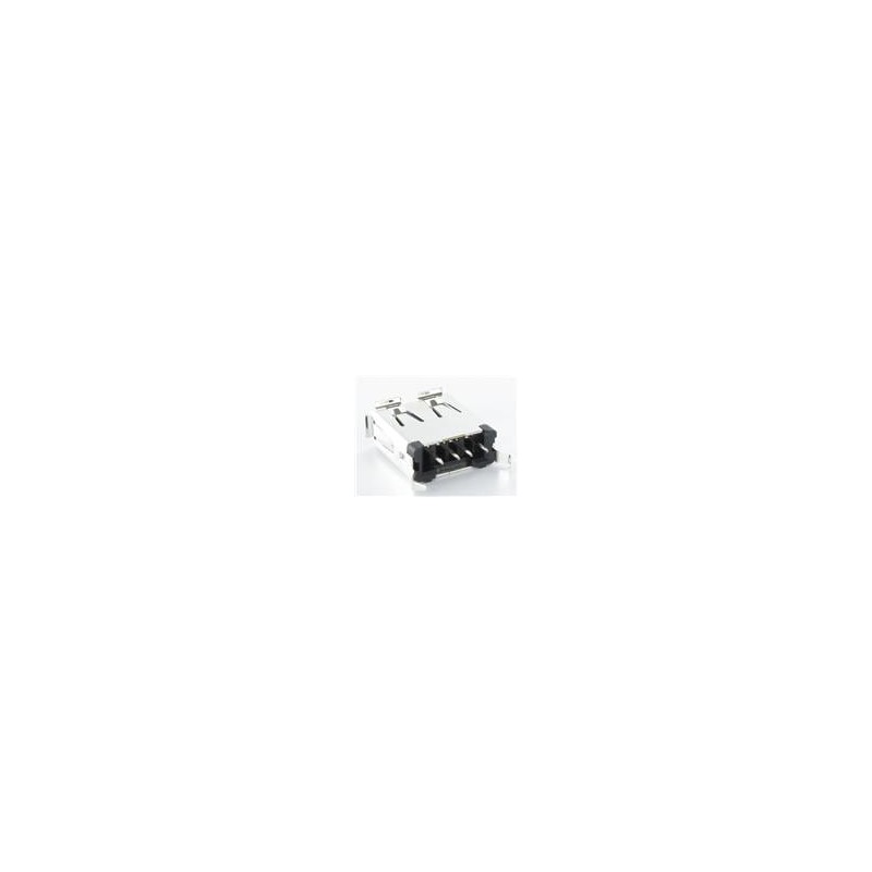 10 pcs : KUSBVX-AS1N-B30 - USB Connectors A TYPE VERT BLK 30u SOCKET