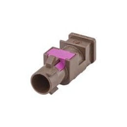 10 pcs : 59Z064-000F - RF Connector Accessories Plastic housing Plug Straight F Brown