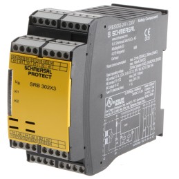 1 pcs - Schmersal Dual-Channel Light Beam/Curtain, Safety Switch/Interlock Safety Relay, 24V ac, 3 Safety Contacts