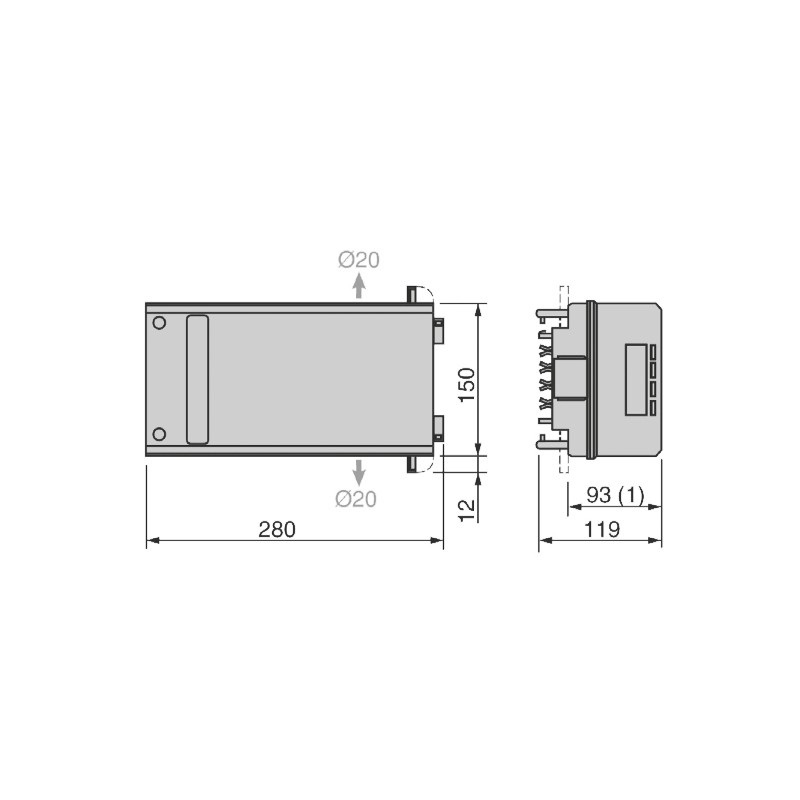 1 pcs - Schneider Electric Fuse Switch Disconnector, 3 + N Pole, 50A Max Current