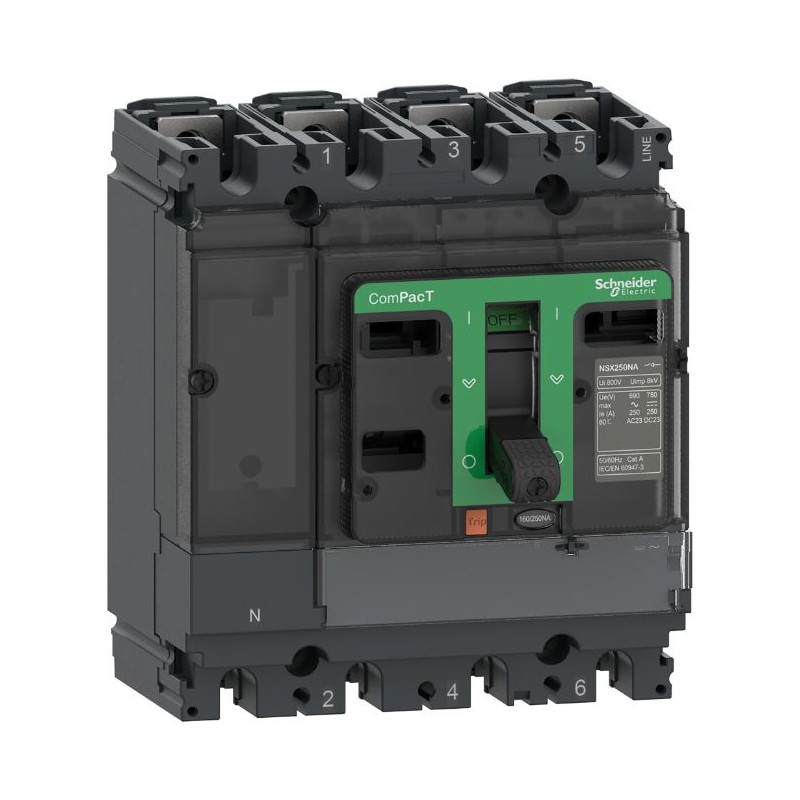 1 pcs - Schneider Electric Switch Disconnector, 4 Pole, 250A Fuse Current