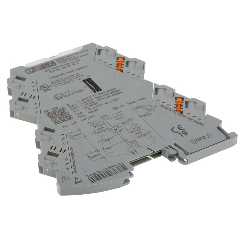 1 pcs - Phoenix Contact MINI MCR Series Signal Conditioner, Current, Voltage Input, Current, Voltage Output, 24V dc Supply, ATEX