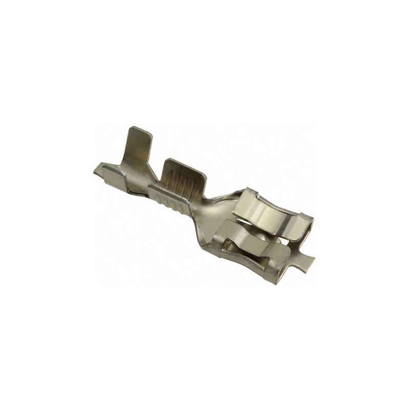 1 Reel of 5000 - TE Connectivity FASTON .250 Uninsulated Female Spade Connector, Receptacle, 3.8 (Section E-E) mm, 5.5 (Section 