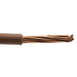 1 Reel of 100 M - RS PRO Brown 10 mm² Hook Up Wire, 7/1.35 mm, 100m