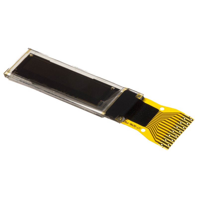 1 pcs - Midas 0.69in White Passive matrix OLED Display 96 x 16pixels TAB I2C Interface