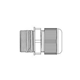 10 pcs : IPG-22294-G - Cable Glands, Strain Reliefs & Cord Grips IP66 Nylon Cable Gland - Thick Wall - Gray (PG-9) .16 to .31'