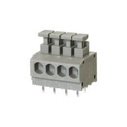 10 pcs : TBL001-381-04GY-2GY - Fixed Terminal Blocks Terminal block, screwless, 3.81, horizontal, 4 poles, cool gray