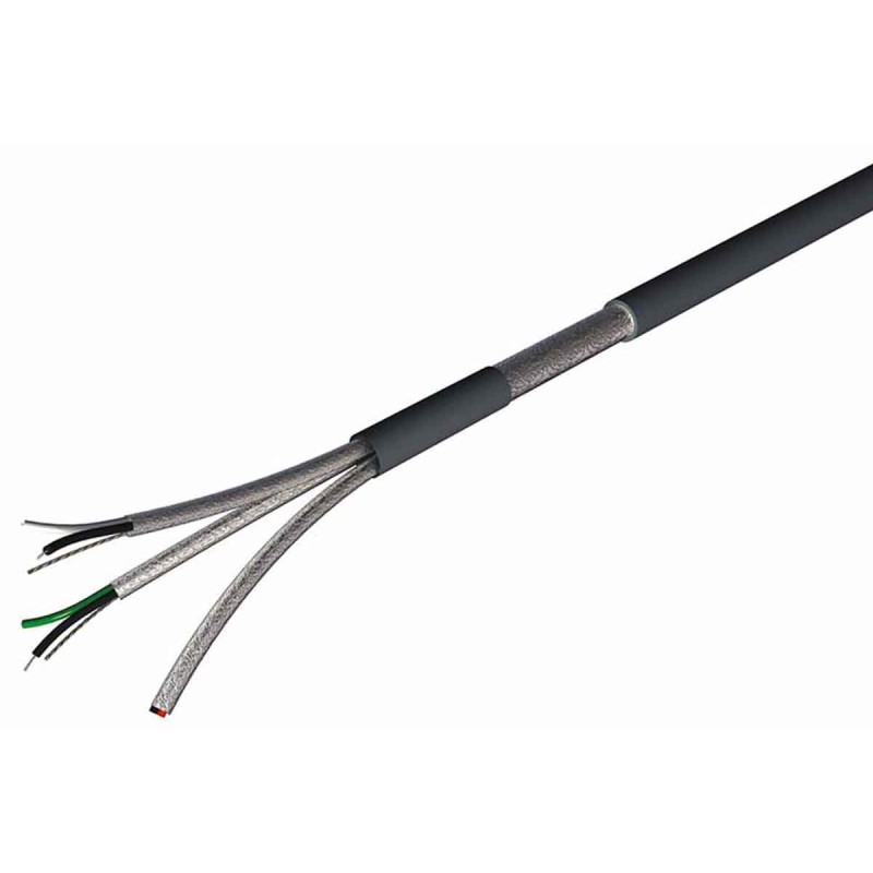 1 Reel of 100 M - RS PRO Twisted Pair Data Cable, 3 Pairs, 0.34 mm², 6 Cores, 22 AWG, Screened, 100m, Grey Sheath