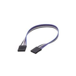 10 pcs : 4937 - Rectangular Cable Assemblies 2.54mm 0.1 Pitch 5-pin Jumper Cable - 20cm long