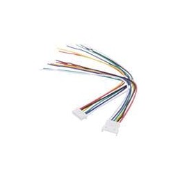 10 pcs : 4986 - Rectangular Cable Assemblies 1.25mm Pitch 6-pin Cable Matching Pair - 10 cm long - Molex PicoBlade Compatible