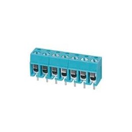 10 pcs : TB001-500-07BE - Fixed Terminal Blocks Terminal block, screw type, 5.00 , horizontal, 7 poles, CUI Blue, slotted screw,