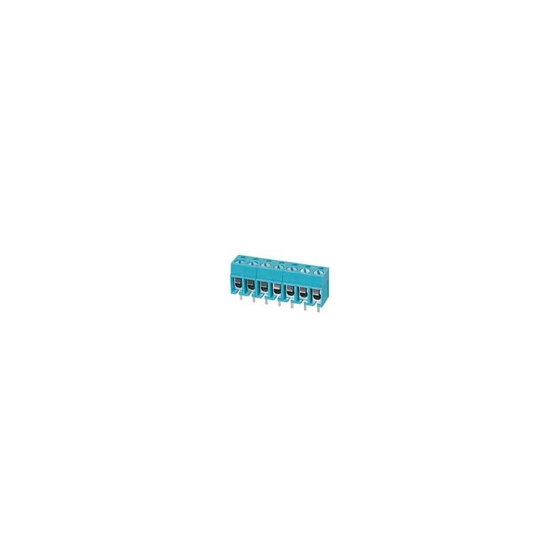 10 pcs : TB001-500-07BE - Fixed Terminal Blocks Terminal block, screw type, 5.00 , horizontal, 7 poles, CUI Blue, slotted screw,