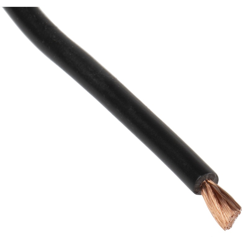 1 Reel of 100 M - Lapp Black 1 mm² Hook Up Wire, 17 AWG, 100m, PVC Insulation