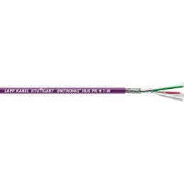 1 Reel of 100 M - Lapp UNITRONIC BUS PB Data Cable, 2 Cores, 0.64 mm², Screened, 100m, Purple PVC Sheath, 19 AWG