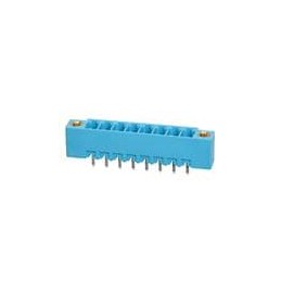 10 pcs : TBP02R2W-381-08BE - Pluggable Terminal Blocks Terminal block, pluggable, w screw lock, 3.81, receptical, 8 pole, blue