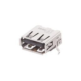 10 pcs : 1332631 - USB Connectors CUC-USB2.0-J1ST-AH/UAF-THT