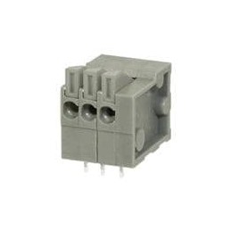 10 pcs : TBL003-254-03GR-2OR - Fixed Terminal Blocks Terminal block, screwless, 2.54, horizontal, 3 poles, green w orange tab