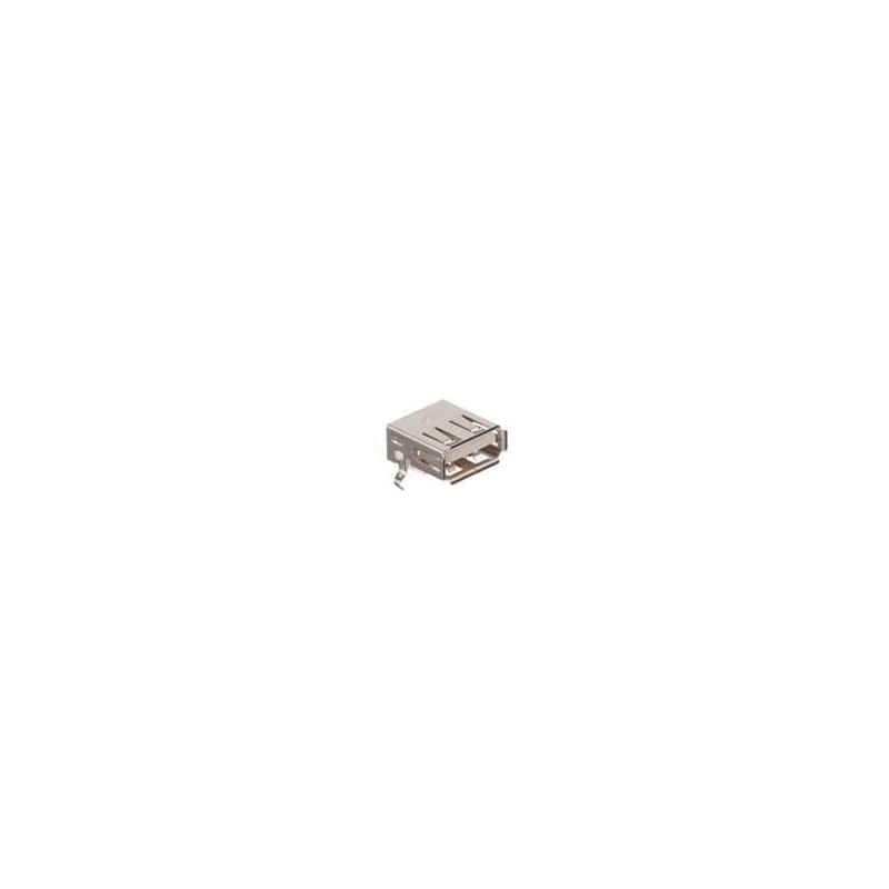 10 pcs : KUSBX-SMT-AS1N-W30 - USB Connectors A TYPE SMT RECPT WHITE 30u GOLD