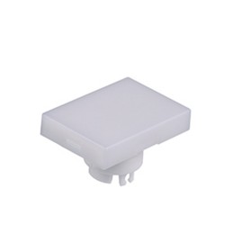 1 pcs - NKK Switches White Push Button Cap for Use with YB Series Pushbuttons, 21 x 15 x 12.2mm