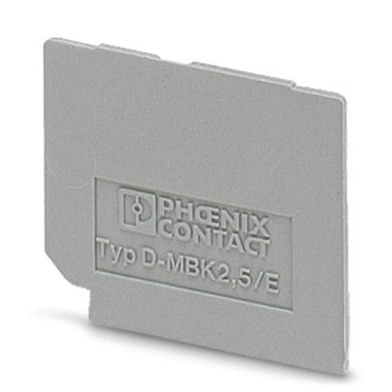 1 pcs - Phoenix Contact D-MBK 2.5/E Series End Cover for Use with Modular Terminal Block