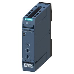 1 pcs - Siemens 3RP25 Series DIN Rail Mount Timer Relay, 12 - 240V ac/dc, 2-Contact, 1 s - 100h, DPDT