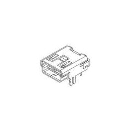 10 pcs : 2172034-1 - USB Connectors MINI USB B, RCPT, R/A, T/H, PBT, Tray
