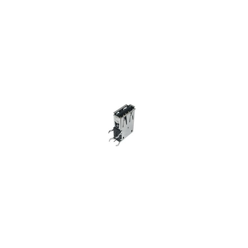 10 pcs : KUSBX-SLAS1N-B30 - USB Connectors A TYPE SLIM BLK 30u SOCKET