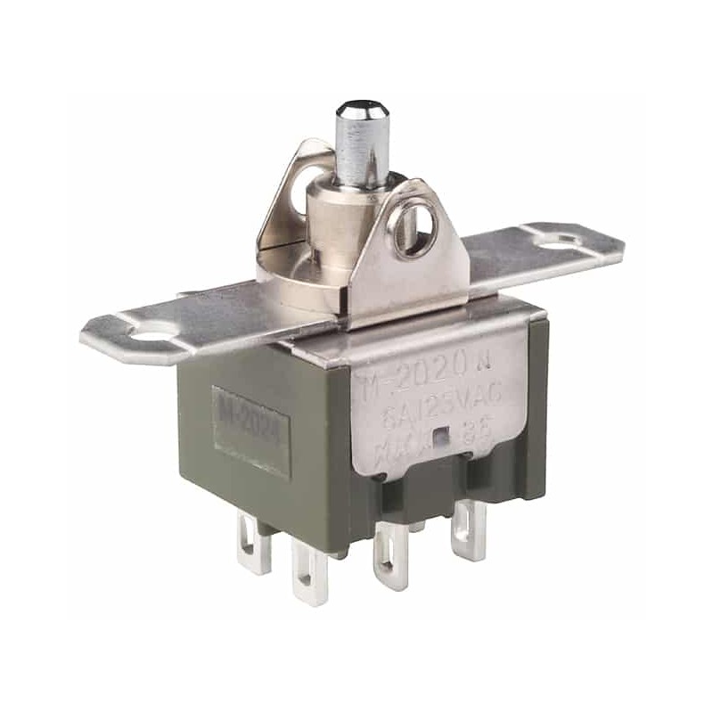 1 pcs - NKK Switches, On-On-On Rocker Switch Panel Mount