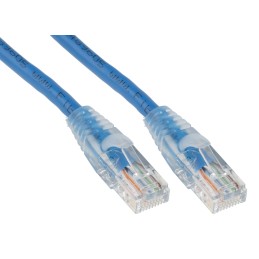 1 pcs - RS PRO Cat5e Male RJ45 to Male RJ45 Ethernet Cable, U/UTP, Blue PVC Sheath, 3m