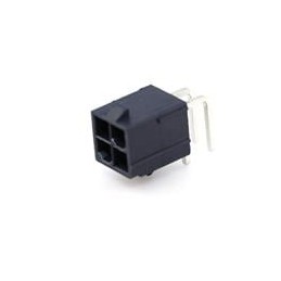 10 pcs : 172448-0004 - Power to the Board MiniFitJr RA DR/Pegs Tin Glow Wire 4Ckt