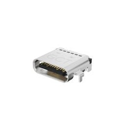 10 pcs : USB4525-03-A - USB Connectors USB 3.2Gen2 Type C Receptacle, 24W, SMT, Horz Mid Mnt, 0.8mm offset
